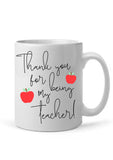 Thank you teacher mug