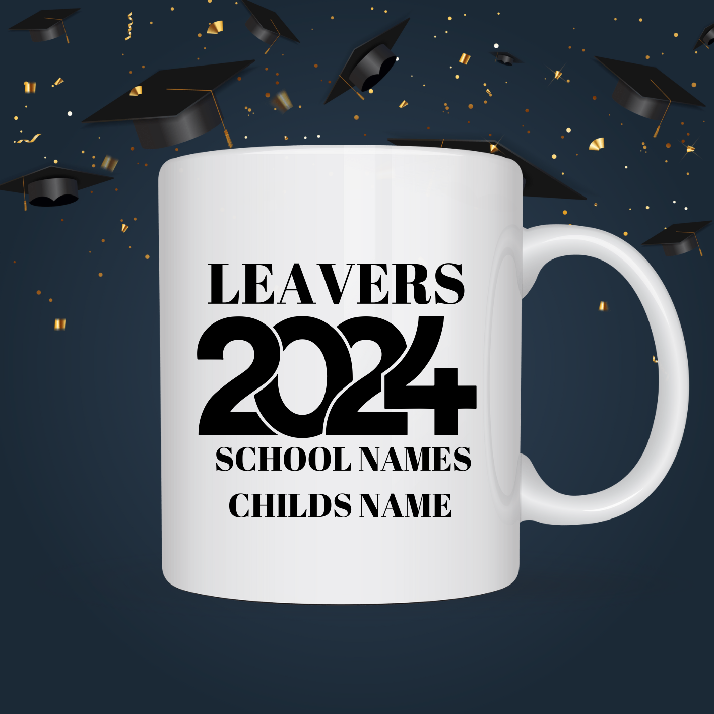 Leavers 2024 with names mug