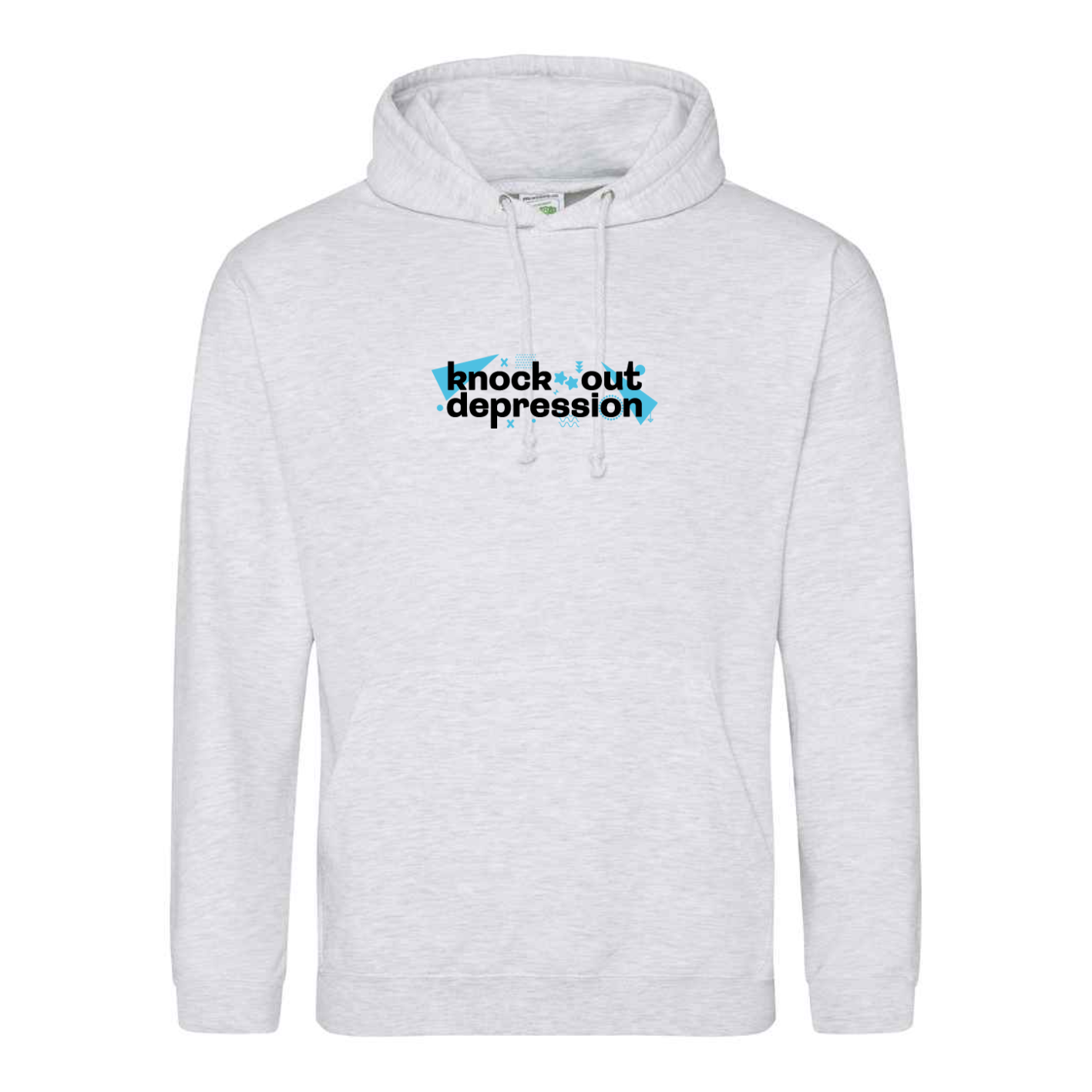 Knock Out depression hoodie in ash grey