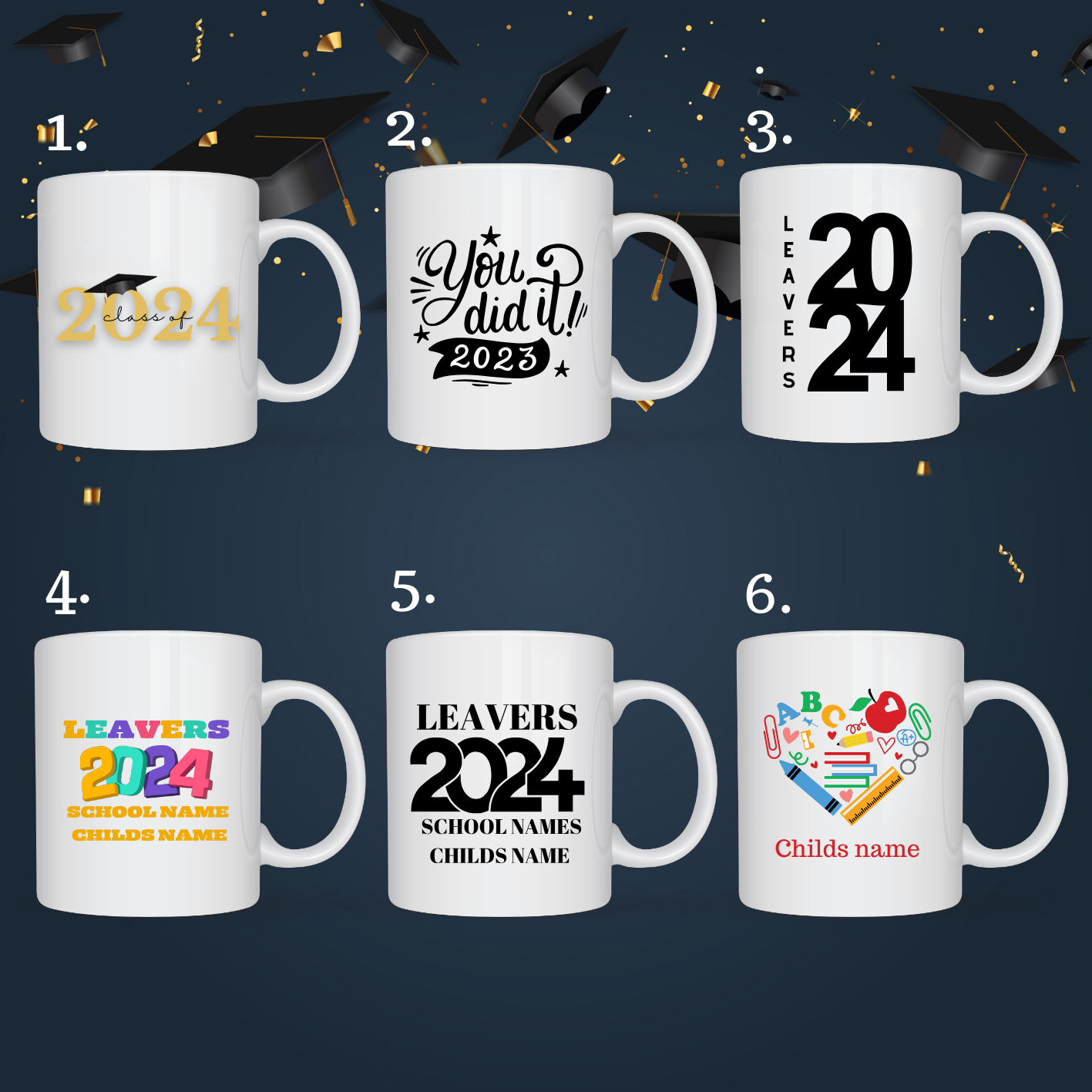 Leavers 2024 with names mug