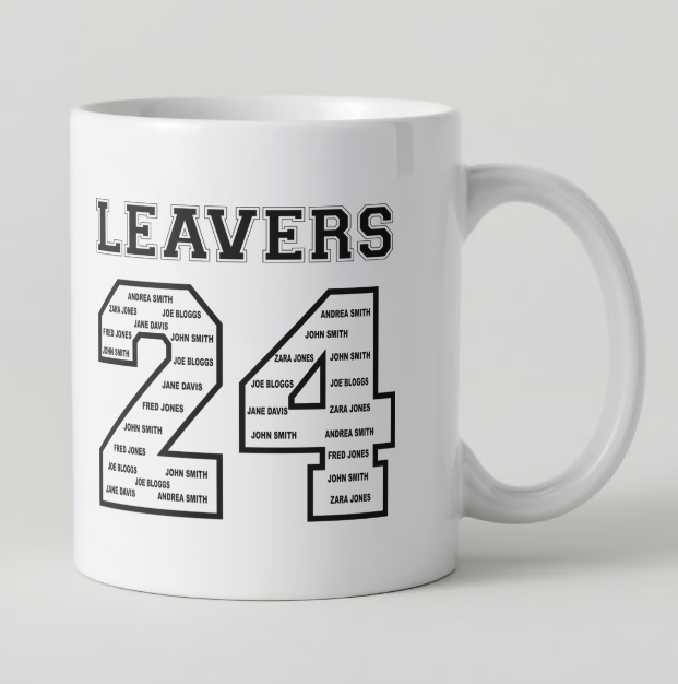 Hardwick Green Leavers Mug