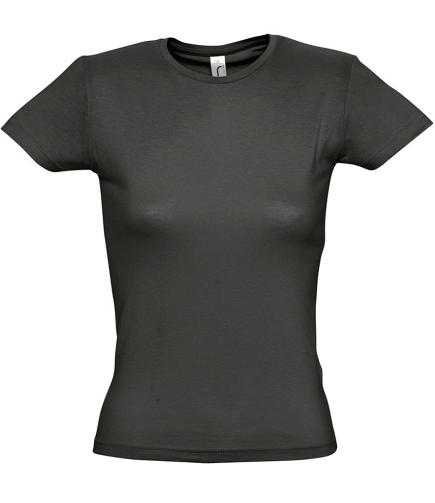 SOL'S Ladies Miss T-Shirt - Black, Grey, White