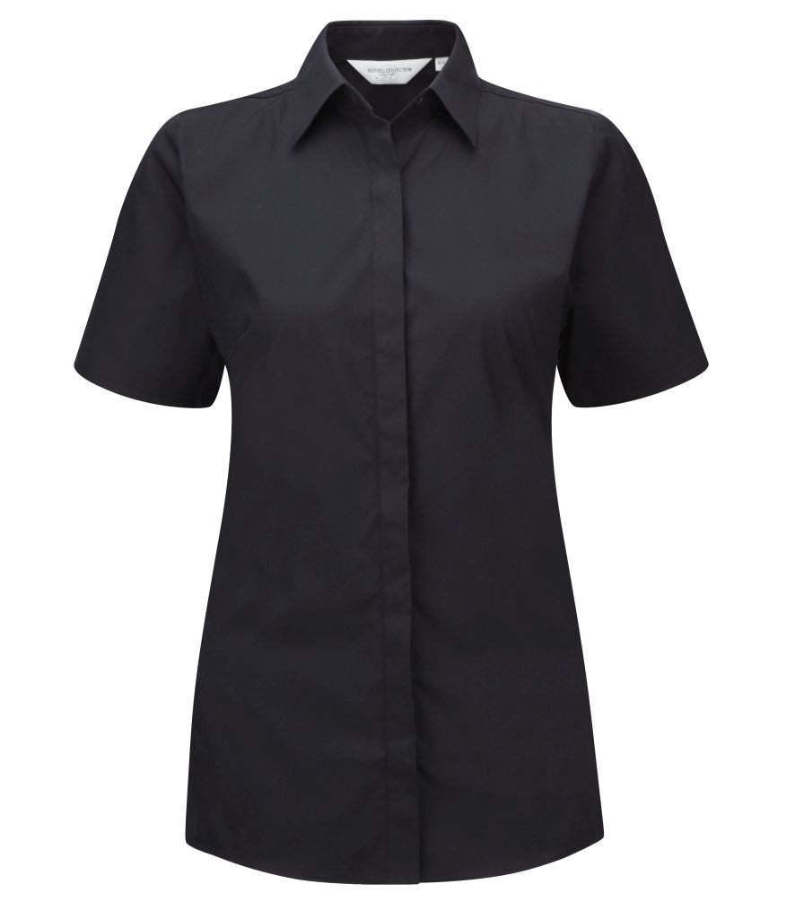 Russell Collection Ladies Short Sleeve Ultimate Stretch Shirt