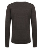 Henbury Ladies Lightweight Cotton Acrylic V Neck Sweater