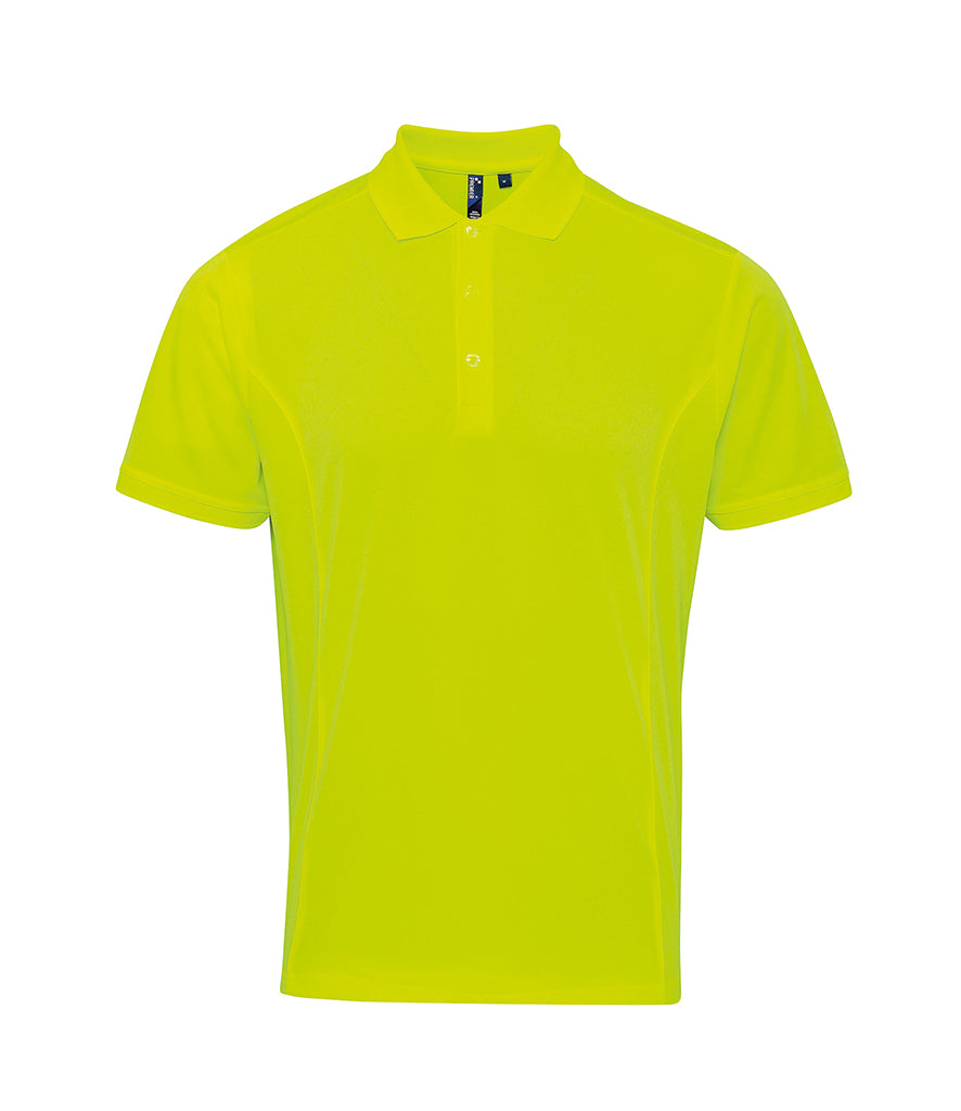 Premier Coolchecker® Piqué Polo Shirt: Red, Yellow, Orange